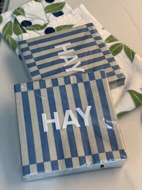 HAY Nordic Stripe Art Designer (featured in MoMA) Paper Napkins (2 pks of 20)